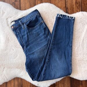 Madewell 10 Inch Roadtripper Medium Wash Blue Skinny Jeans Womens Size 32